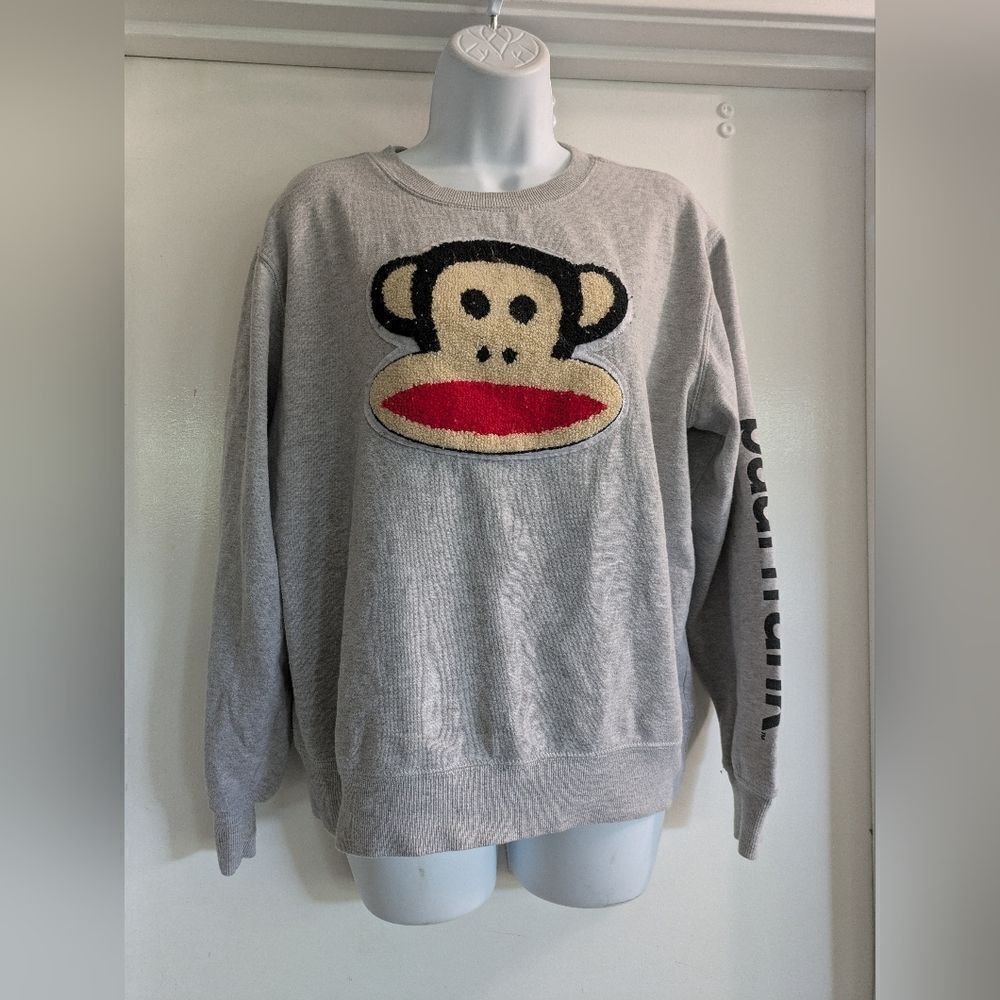 Paul Frank Fuzzy Logo Sweatshirt Juniors Large